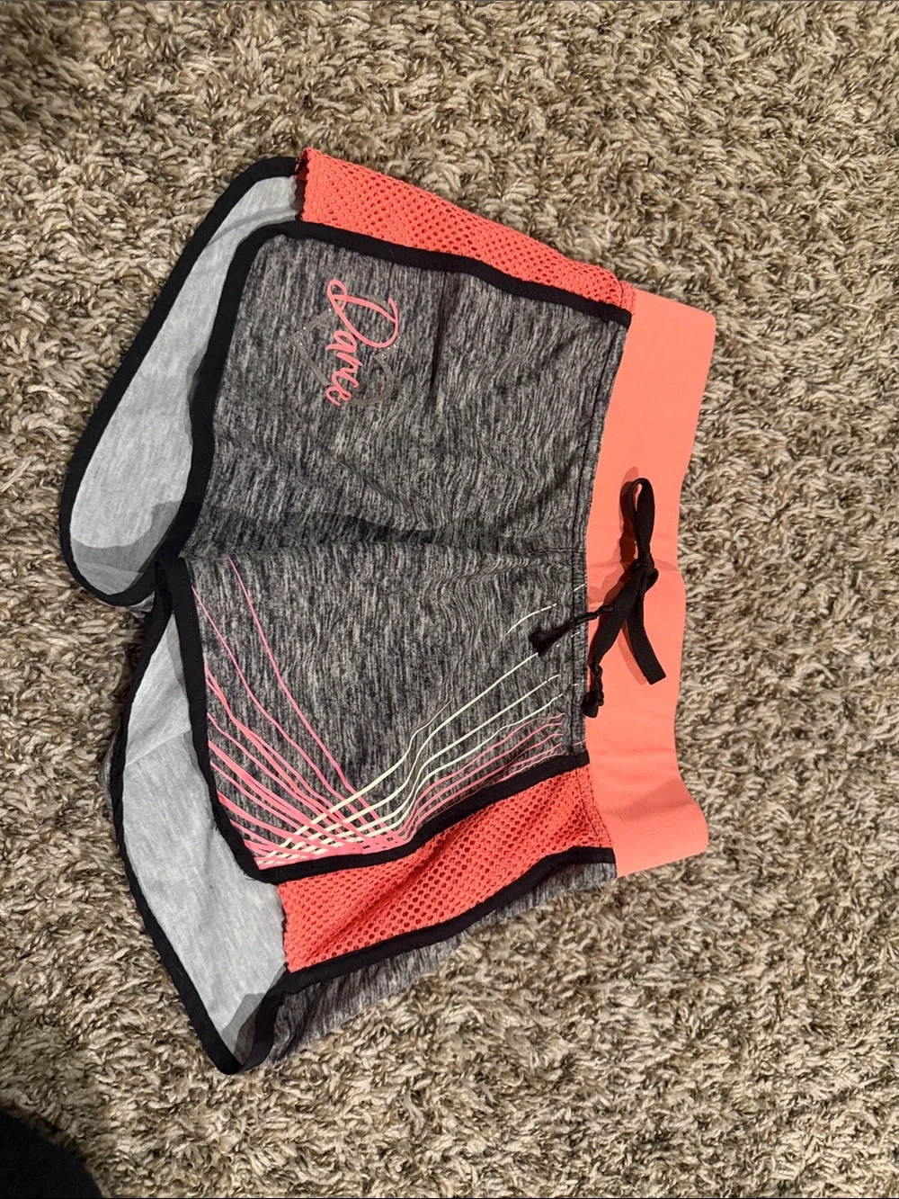 Justice Girls Active Shorts Trio - Pink, Coral & Royal Blue